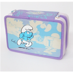 I Puffi 5976 Astuccio tre Zip Lilla Scuola