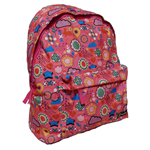 Delbag Zaino americano fiori rosa