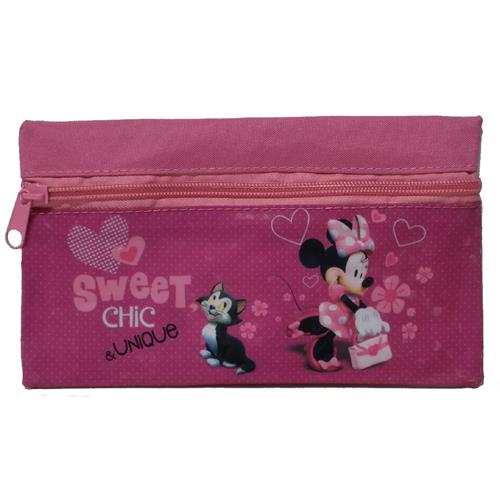 Minnie astuccio bustina porta colori Fucsia 44468 portapenne zip scuola