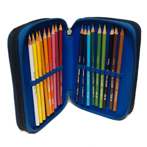 Comix Flash Astuccio 3 Zip 59006 Azzurro