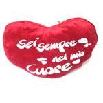 Cuore 35 cm LS393 Cuore con zip Peluche