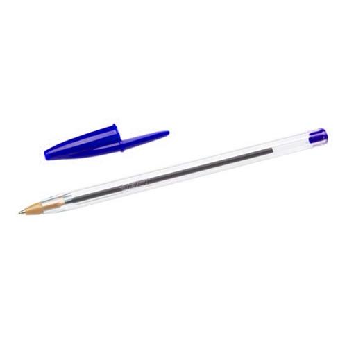 Bic Cristal Original Penna sfera (Blu) classica trasparente ufficio scuola