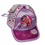 Violetta Cappello con visiera Bianco e Fucsia con strass