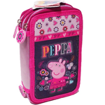 Peppa Pig Astuccio 3 zip Scuola 56523