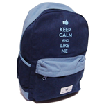 Keep Calm Zaino Americano 60479 Blu scuola tempo libero