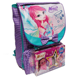 Winx Zaino Sdoppiabile Medio Scuola 87469 con fascia collo e cuffiette