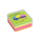 Memoidea Notes fogli removibili 51x51 colori neon cf. 250 fg.