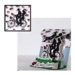 Origamo AB015 Biglietto Auguri Pop Up Amore Biciclette Cuori