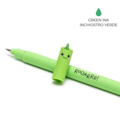 Legami Penna Cancellabile Gel Dino inchiostro Verde EPGREKIT7