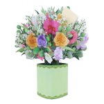 Origamo Florever Flobouquet Biglietto Auguri Vaso Fiori FQ004 Gioia