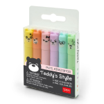 Legami Teddy's Style Set di 6 mini evidenziatori pastello MHKIT4