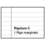 Colortime 510012-24 Quaderno Maxi Rigatura C un rigo con margine 96 pagine carta 100 gr/m² 