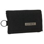 Comix Portafoglio 3 ante Nero | Portafoglio Ragazzo Tasche Multiple
