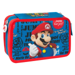 Super Mario Astuccio 3 zip completo Azzurro-Rosso 70000