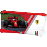 Ferrari Kit Astuccio trasparente + 2 matite + gomma + temperino