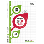 Rambloc Ricambio rinforzato A4 40 fg 100 gr rigatura 5 mm
