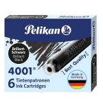 Pelikan 4001 Nero Cartuccia Stilografica Cf.6