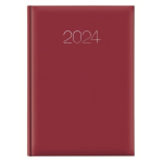 Notabene Agenda giornaliera 2024 Gommato A4 21x29,5 cm Rosso