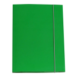 Cartella 3 Lembi  Con Elastico Tondo Lucida Verde 