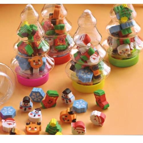 Set Mini Gomme in Contenitore Albero di Natale XT1315 Gadget regali natale festa  bambini Bagheria Palermo Casteldaccia Porticello Santa Flavia Villabate  Ficarazzi Altavilla Milicia Milano Torino Roma Napoli Catania Messina