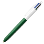 Bic 4 Colori Wood Style penna a sfera fusto effetto legno colore Verde