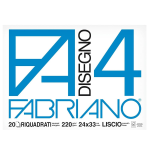 Fabriano Album F4 24X33 Cm 20 Fg Liscio Riquadrato