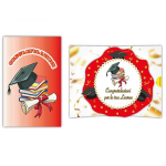 RF Biglietto Auguri Pop Up Surprise Tanti Auguri Auguri Laurea Cappello Libri Pergamena Pop4537