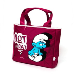 I Puffi Borsa Shopper Orizzontale Bordeaux