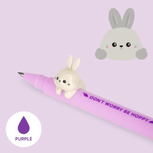 Legami Penna Gel Lovely Friends decorata con Coniglio Inchiostro Viola CPPKIT9