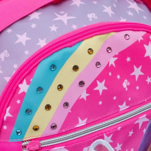 Barbie Zaino Round Estensibile Rosa Stelline