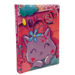 Seven SJ Girl Diario Scuola 12 Mesi 2025-26 Datato | Gatto con Fiore