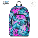 Seven Zaino Detach The Double Pro XXL Turchese Rosa | Scuola Staccabile Auricolari Led