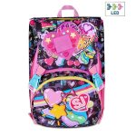 Seven Sj Girl Zaino Estensibile Big Fantasia Cuori e Led | Scuola Elementare Bambina
