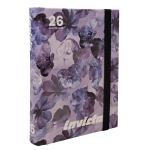Invicta Diario Agenda Standard 16 Mesi 2025-26 Lilla con Fiori - Scuola Romantica