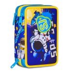 Seven SJ Gang Astuccio 3 Zip Completo Astronauta - Scuola Bambini Spaziale 45 Pezzi