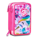 Seven SJ Gang Astuccio 3 Zip Completo Unicorno - Scuola Bambine Magico 45 Pezzi