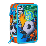 Seven SJ Gang Astuccio 3 Zip Completo Pallone Calcio - Scuola Elementare Bambini 45 Pezzi