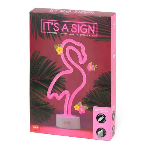 Legami Lampada LED Neon It’s a Sign LL0002 Flamingo | Luce Arredo Rosa Design