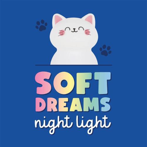 Legami Luce Notturna Ricaricabile Sweet Dreams NLS0001 Gatto | Lampada Bambini LED