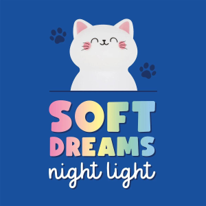 Legami Luce Notturna Ricaricabile Sweet Dreams NLS0001 Gatto | Lampada Bambini LED