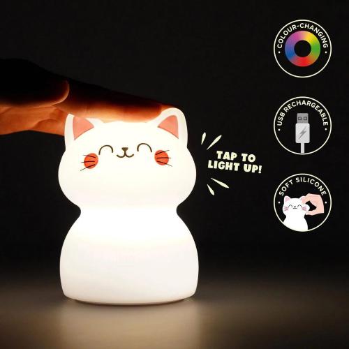 Legami Luce Notturna Ricaricabile Sweet Dreams NLS0001 Gatto | Lampada Bambini LED