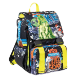 Mitama Zaino Scuola Estensibile 4 Zip Disco Space | Elementari Medie 28L Ergonomico