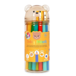 Legami Set 24 Matite Colorate Teddy Friends Orso | Pastelli Bambini Disegno Temperino