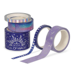 Legami Set 5 Nastri Adesivi Carta Magic | Washi Tape Decorativi 5m Scrapbooking