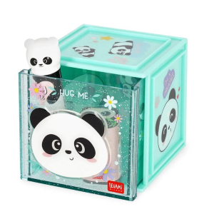 Legami Box Componibile da Scrivania Panda | Cassetto Organizer Cutie Cube per Cancelleria