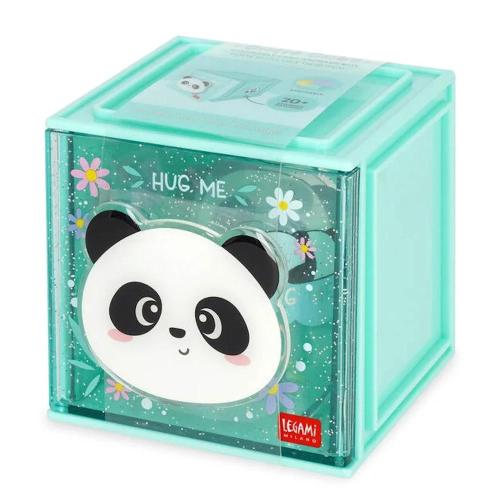 Legami Box Componibile da Scrivania Panda | Cassetto Organizer Cutie Cube per Cancelleria