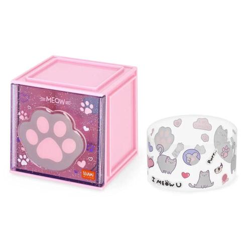 Legami Box Componibile da Scrivania Kitty | Cassetto Organizer Zampa Gatto Cutie Cube