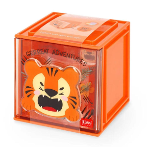 Legami Box Componibile da Scrivania Tigre | Cassetto Organizer Cutie Cube Avventura