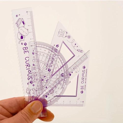 Legami Set di Geometria - You Rule! Kitty | Kit Disegno Flessibile Gatto per Scuola