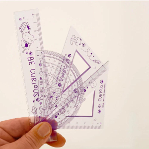 Legami Set di Geometria - You Rule! Kitty | Kit Disegno Flessibile Gatto per Scuola